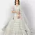Glamorous Grey thread and Zari Embroidered net semi stitched lehenga