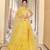 Bewitching Yellow gotta patti net Semi Stitched Lehenga