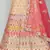 beguiling Beige thread embroidered with Foil Mirror and Cut Work Soft Tissue organza semi stitched lehenga
