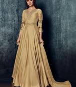 Champagne zari satin salwar