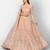 Mesmerizing Peach Thread embroidered Organza Lattest Designer Lehenga choli