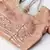 hypnotizing Peach thread embroidered with Foil Mirror Soft Tissue organza semi stitched lehenga