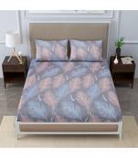 Ridan Multicolour   Cotton  Blend  Double Bed Heet With Pillow Cover
