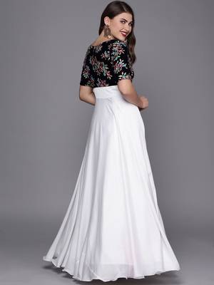 White Embroidered Satin Stitched Dori_Embroidery Party-Wear-Gowns 2