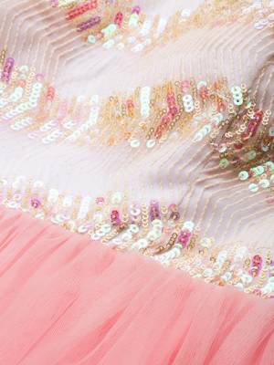 Pink Sequins Net Stitched Sequins_Work Party-Wear-Gowns 4