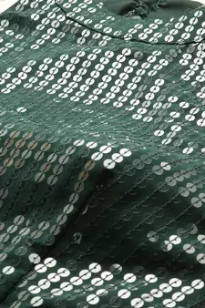 Green Sequins Georgette Stitched Sequins_Work Party-Wear-Gowns