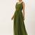 Green Printed Georgette Stitched Weaving_Print Party-Wear-Gowns