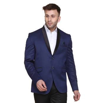 Blue plain cotton men-wedding-dresses 1