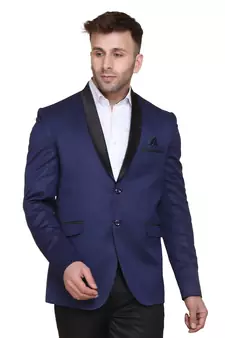 Blue plain cotton men-wedding-dresses