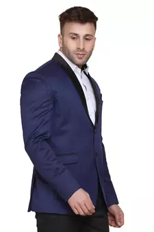 Blue plain cotton men-wedding-dresses