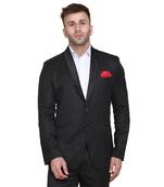 Black plain cotton men-wedding-dresses