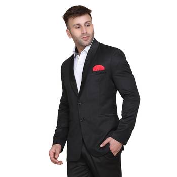 Black plain cotton men-wedding-dresses 2