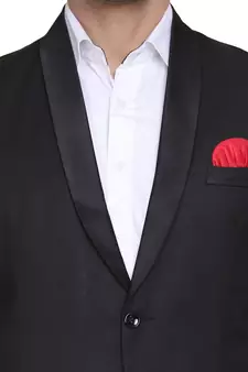 Black plain cotton men-wedding-dresses