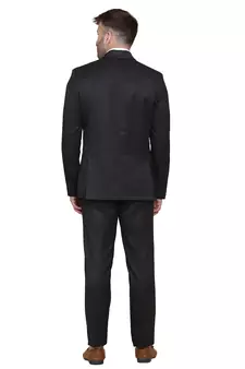 Black plain cotton men-wedding-dresses