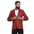 Red plain pure woolen blends men-wedding-dresses