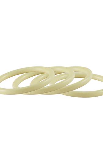 White Color Acrylic Bangle