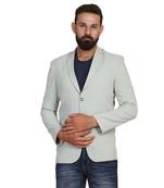 Green plain faux woolen blends men-wedding-dresses