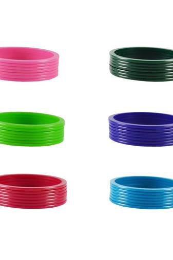 Multicolor Color Acrylic Bangle