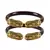 Maroon Color Acrylic And Brass Bangle