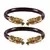 Maroon Color Acrylic And Brass Bangle