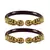 Maroon Color Acrylic And Brass Bangle