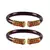 Maroon Color Acrylic And Brass Bangle