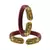 Red  Color Acrylic And Brass Bangle