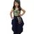 blue cotton dhoti set with embroidered top design