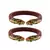 Red  Color Acrylic And Brass Bangle