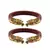 Red  Color Acrylic And Brass Bangle