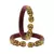 Red  Color Acrylic And Brass Bangle