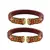 Red  Color Acrylic And Brass Bangle