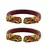 Red  Color Acrylic And Brass Bangle