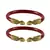 Red  Color Acrylic And Brass Bangle