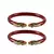 Red  Color Acrylic And Brass Bangle