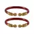 Red  Color Acrylic And Brass Bangle