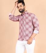 Grey printed cotton mens-casual-shirts