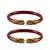 Red  Color Acrylic And Brass Bangle