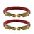 Red  Color Acrylic And Brass Bangle