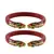 Red  Color Acrylic And Brass Bangle