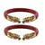Red  Color Acrylic And Brass Bangle