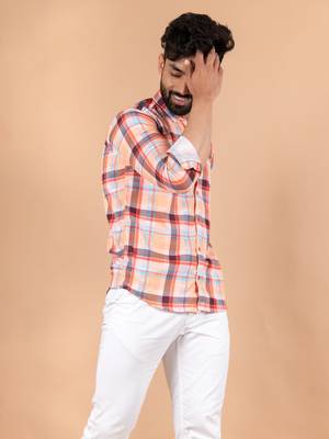 Multicolor printed cotton mens-casual-shirts 2
