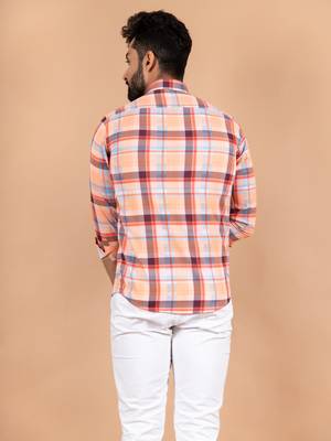 Multicolor printed cotton mens-casual-shirts 5
