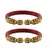 Red  Color Acrylic And Brass Bangle