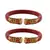 Red  Color Acrylic And Brass Bangle
