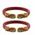 Red  Color Acrylic And Brass Bangle