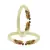 White Color Acrylic And Brass Bangle
