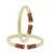 White Color Acrylic And Brass Bangle
