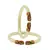 White Color Acrylic And Brass Bangle