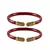 Red  Color Acrylic And Brass Bangle